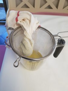 Siling av rylliktinktur gjennom klede