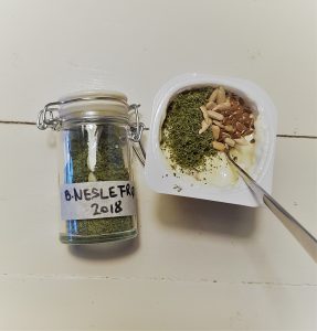 Brenneslefrø i yoghurt