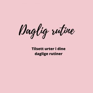 daglig rutine