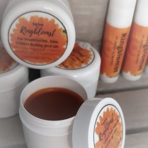 Ringblomstsalve og lipbalm