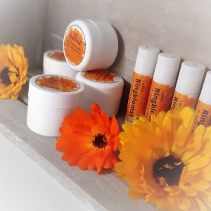 Ringblomstsalve og lipbalm