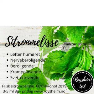Sitronmelissetinktur