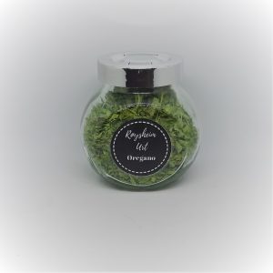 Oregano tørket på glass