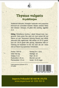 Frø timian